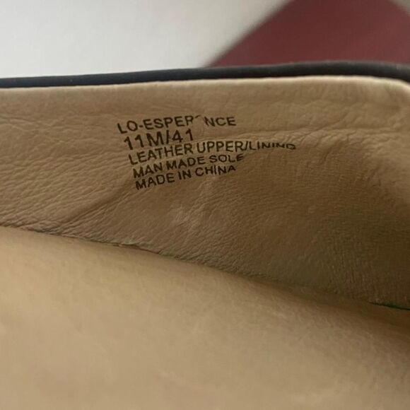 Louise et Cie Black Leather Kota Ankle Strap Pointed Toe Kitten Heel Pumps 11 - Picture 6 of 6